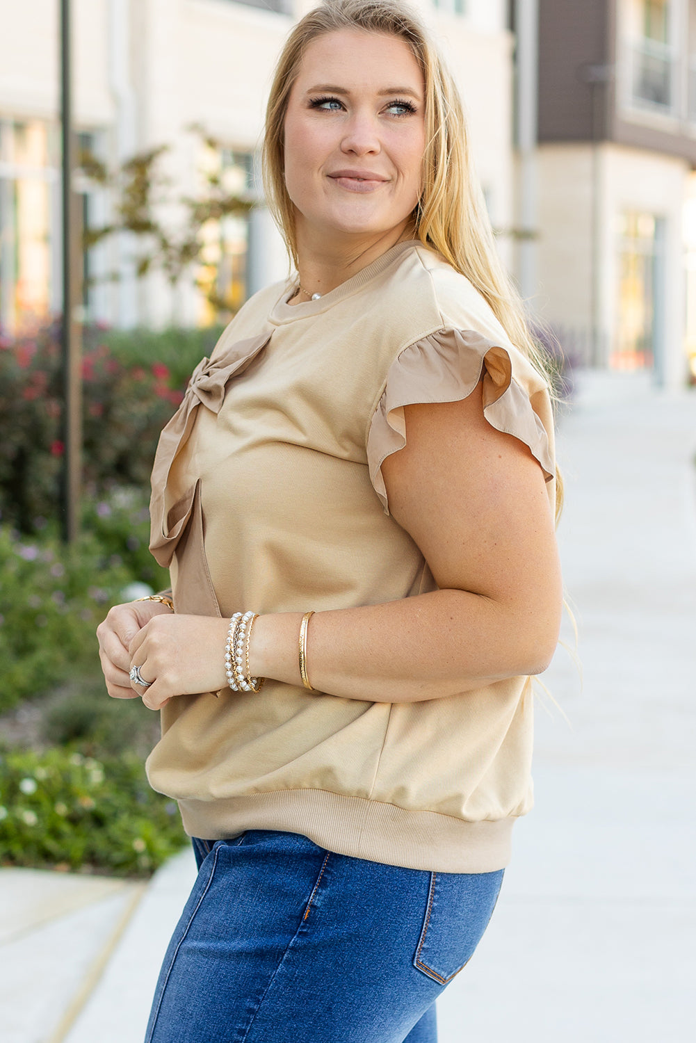 Plus Size Bow Top Women 1X–4X