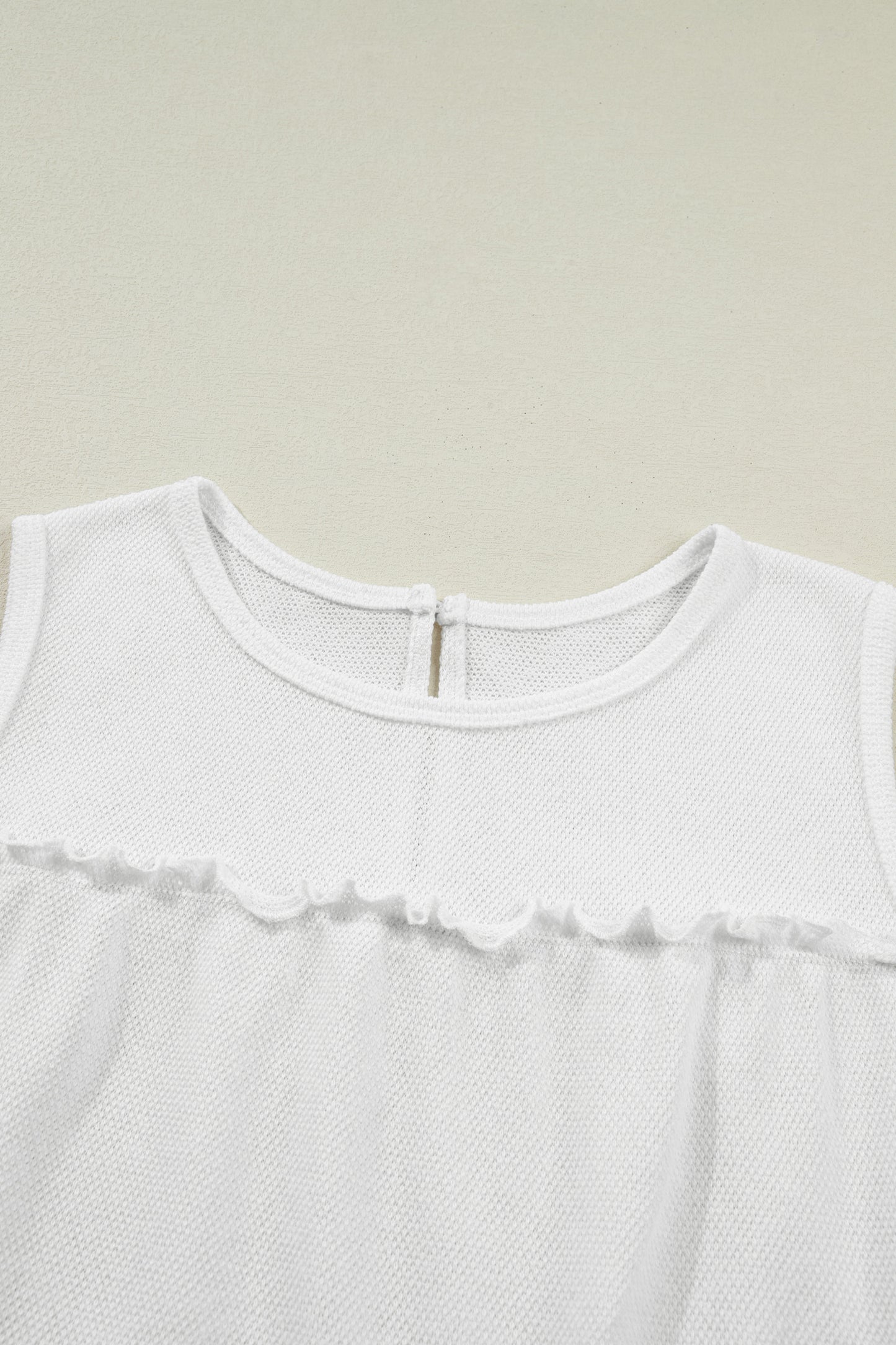 Tiered Frill Trim A-Line Tank Top