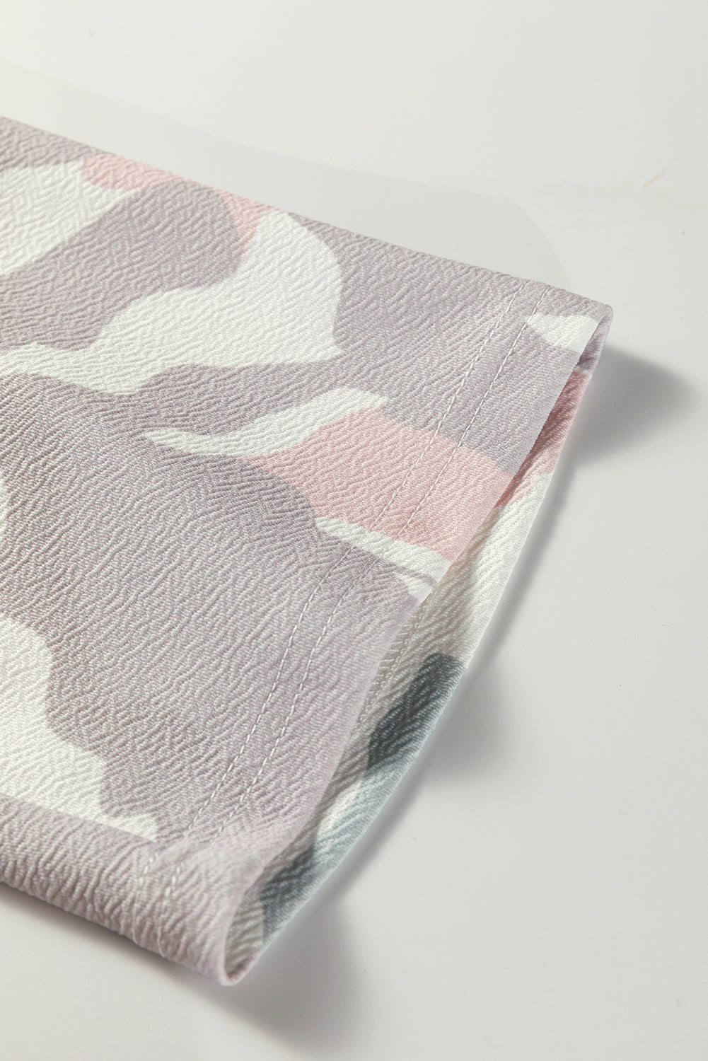 Pastel Camo Drop Shoulder Loose Pullover Top | Plus Size | 1X–4X