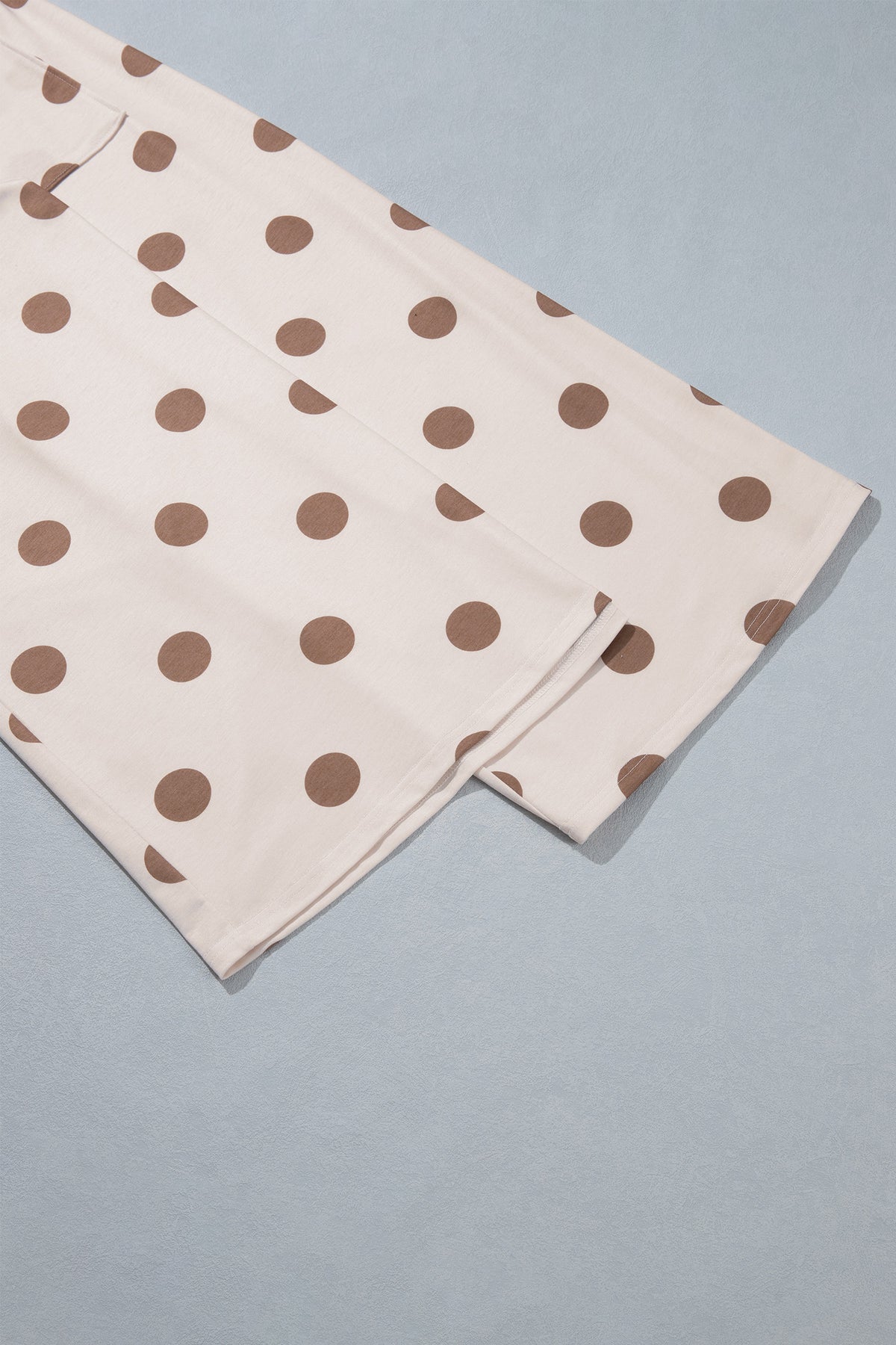 Women's Polka Dot Wide Leg Elastic Waist Pants S to XL