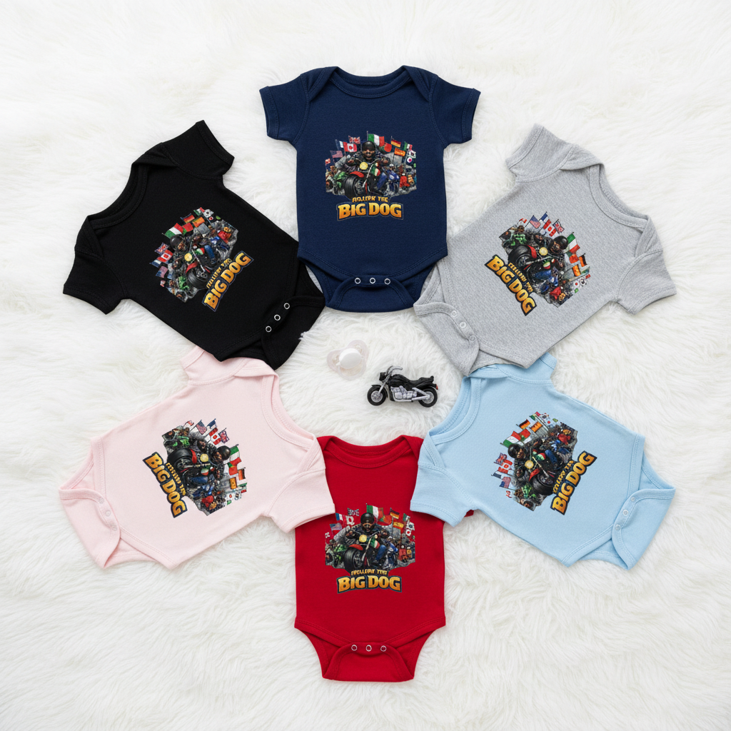 All Colours Flat Lay Onesie