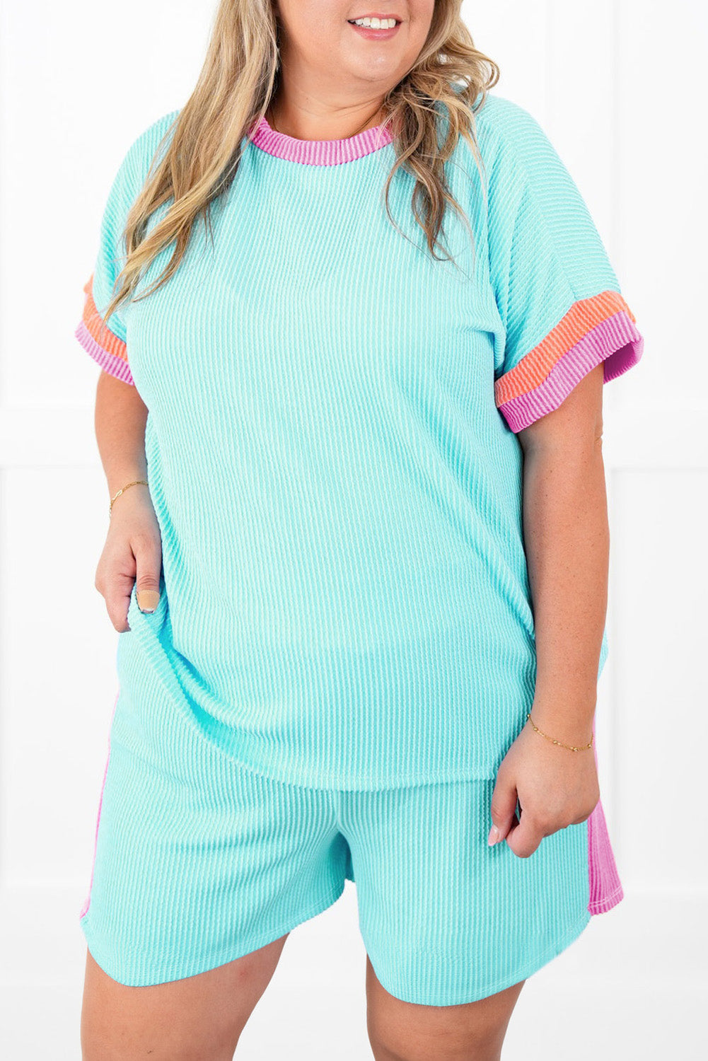 Plus Size Shorts Set Women 1X–4X