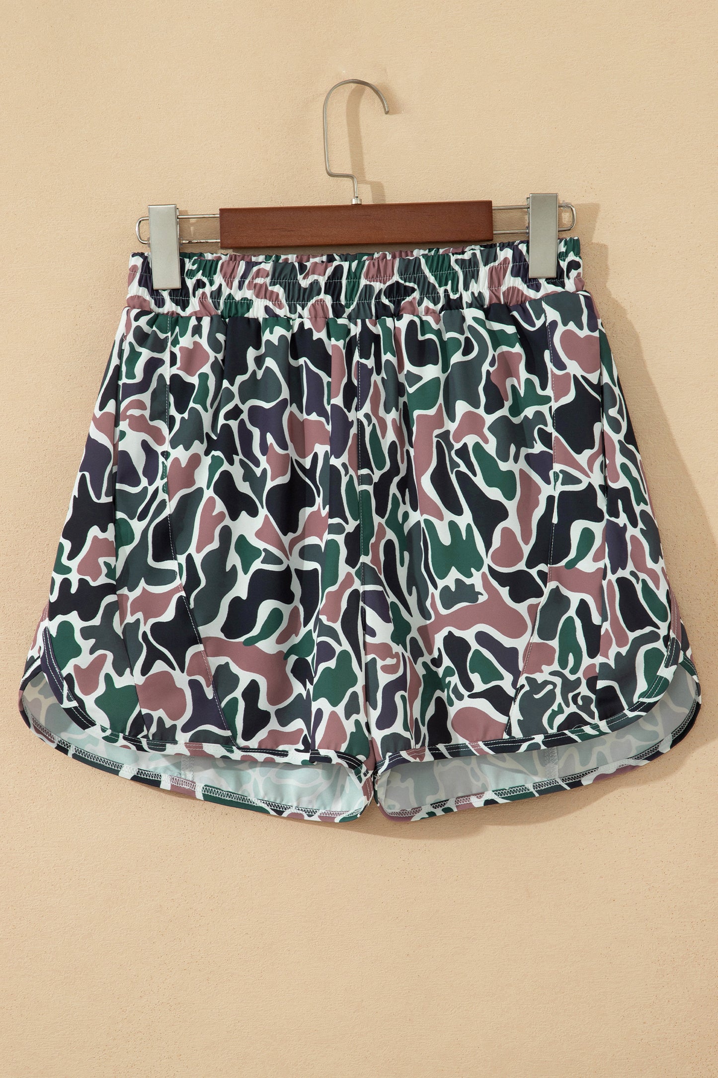 Camo Athletic Shorts Women S–XL