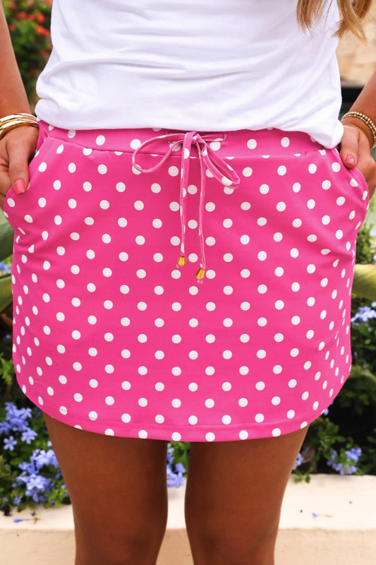 Polka Dot Mini Skort Women S–XL