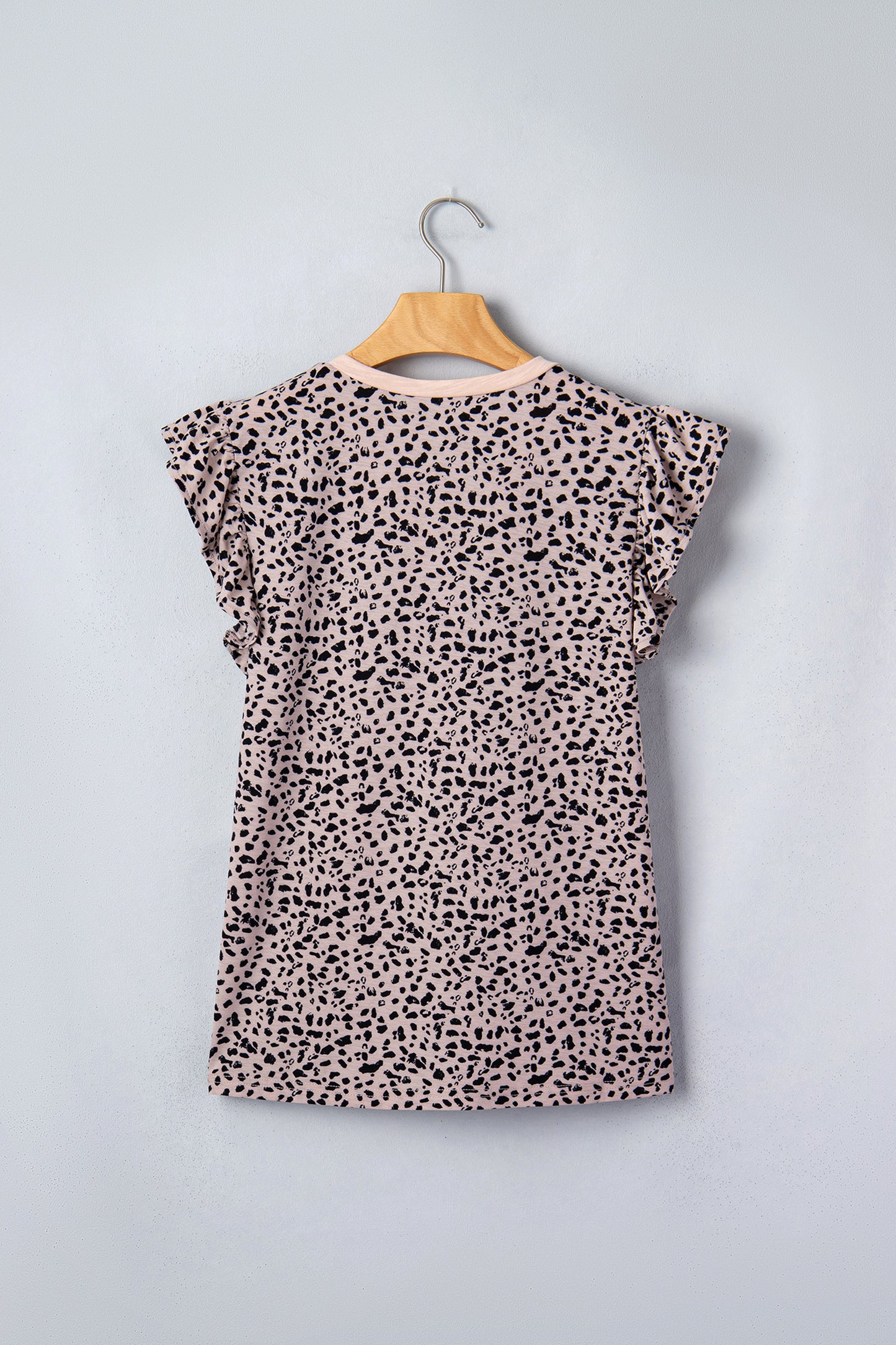 Leopard Print Ruffle Blouse Women S–XL