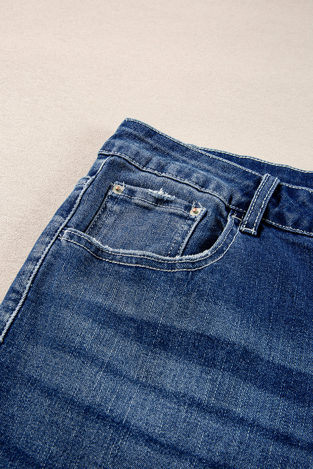 High Waist Side Slit Flare Jeans | Plus Size | Blue | 1X–4X