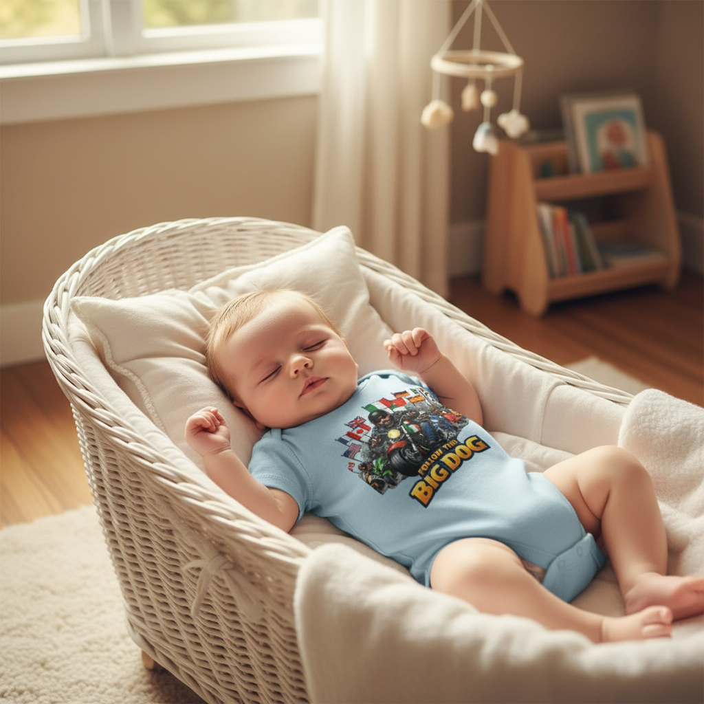 Baby Blue Bassinet Onesie