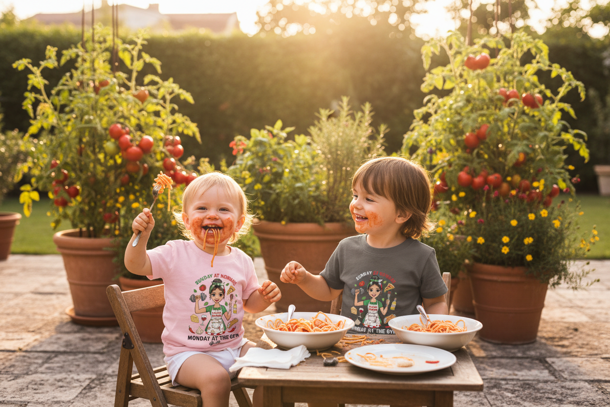 Backyard Spaghetti Toddlers