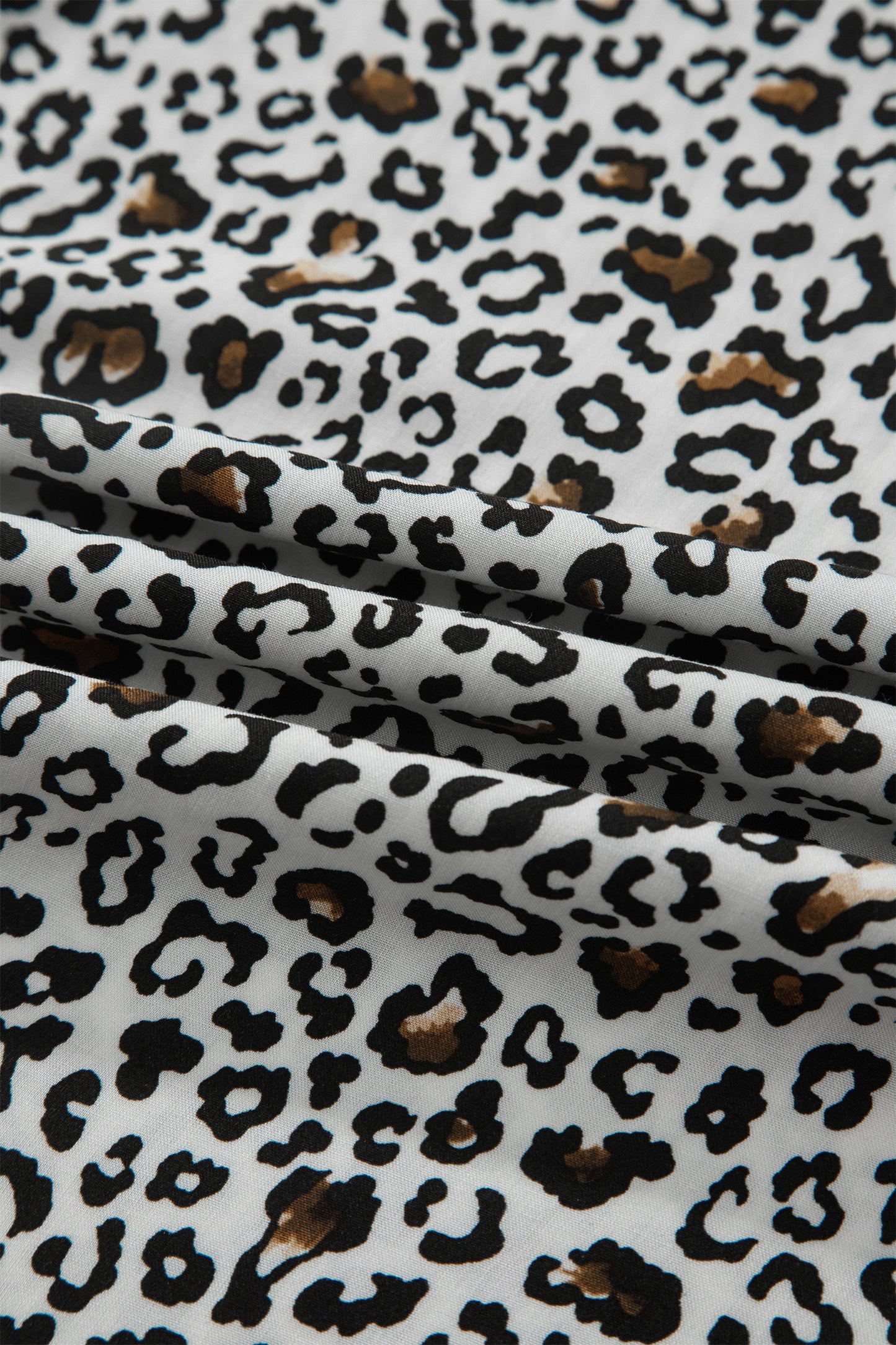 Leopard Print Maxi Dress Sleeveless Cinched Waist Women S–XL