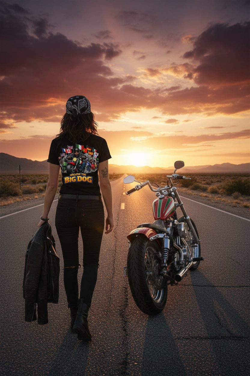 Big Dog Tee Female Back Print