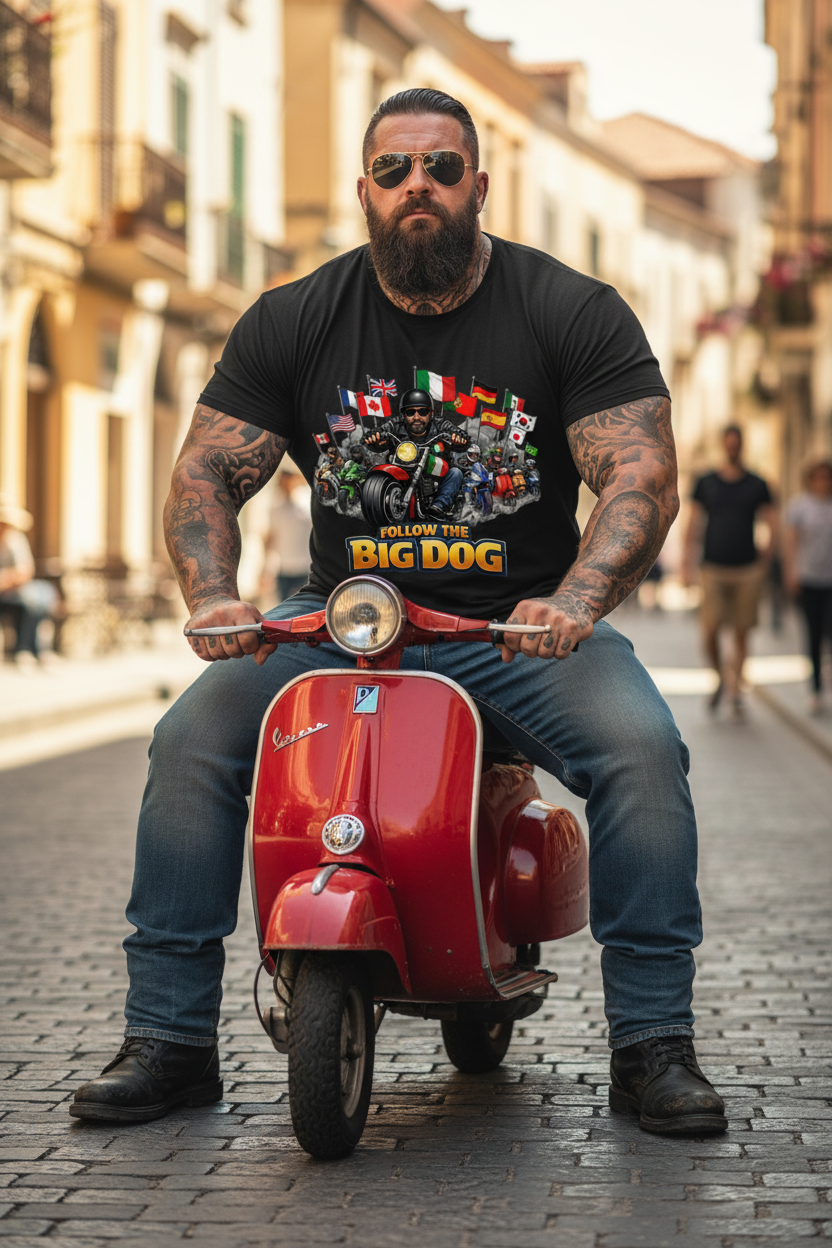 Burly Guy Vespa Retry