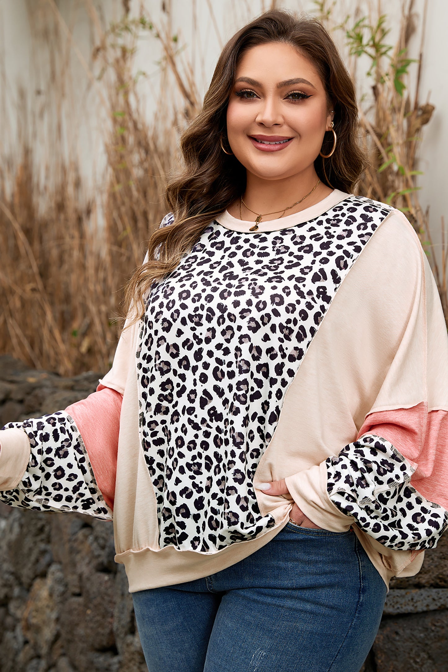 Plus Size Leopard Print Top Women 1X–4X