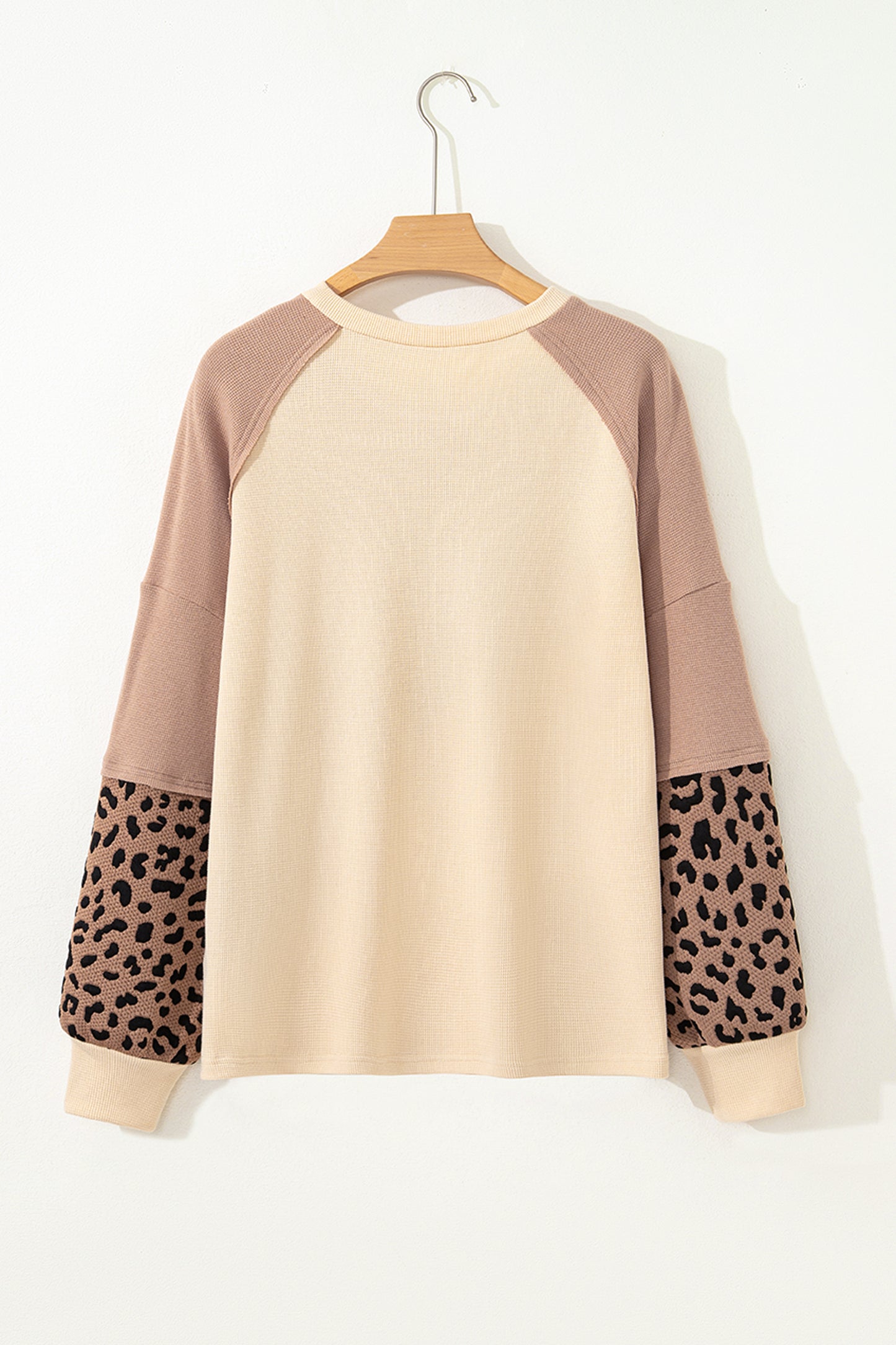 Leopard Star Colour Block Baggy Sweatshirt – Women S–XL