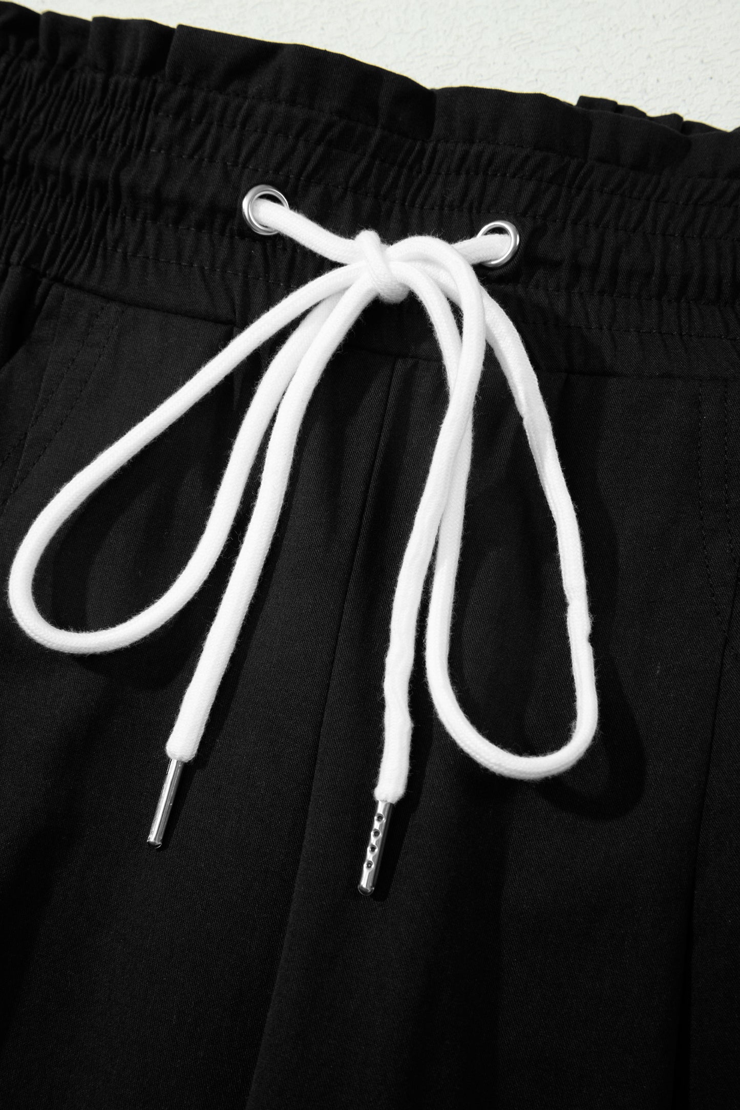 Side Stripe Cropped Cotton Pants Women S–XL