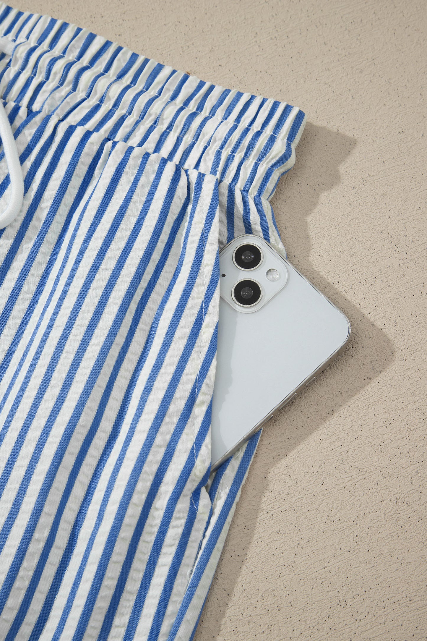 Women's Blue Stripe Casual Pants S to XL