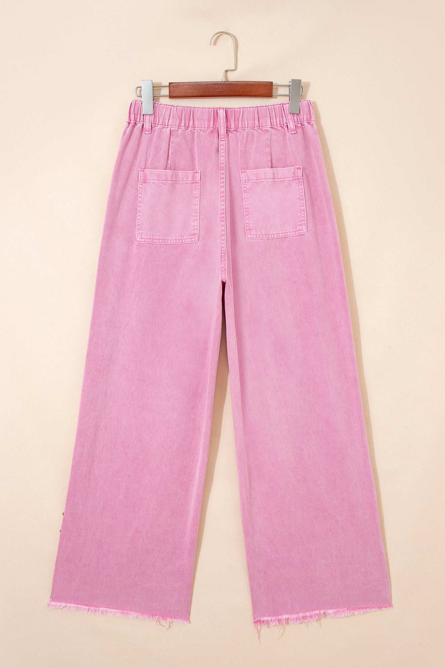 Pink Wide Leg Jeans Women Size 4–16
