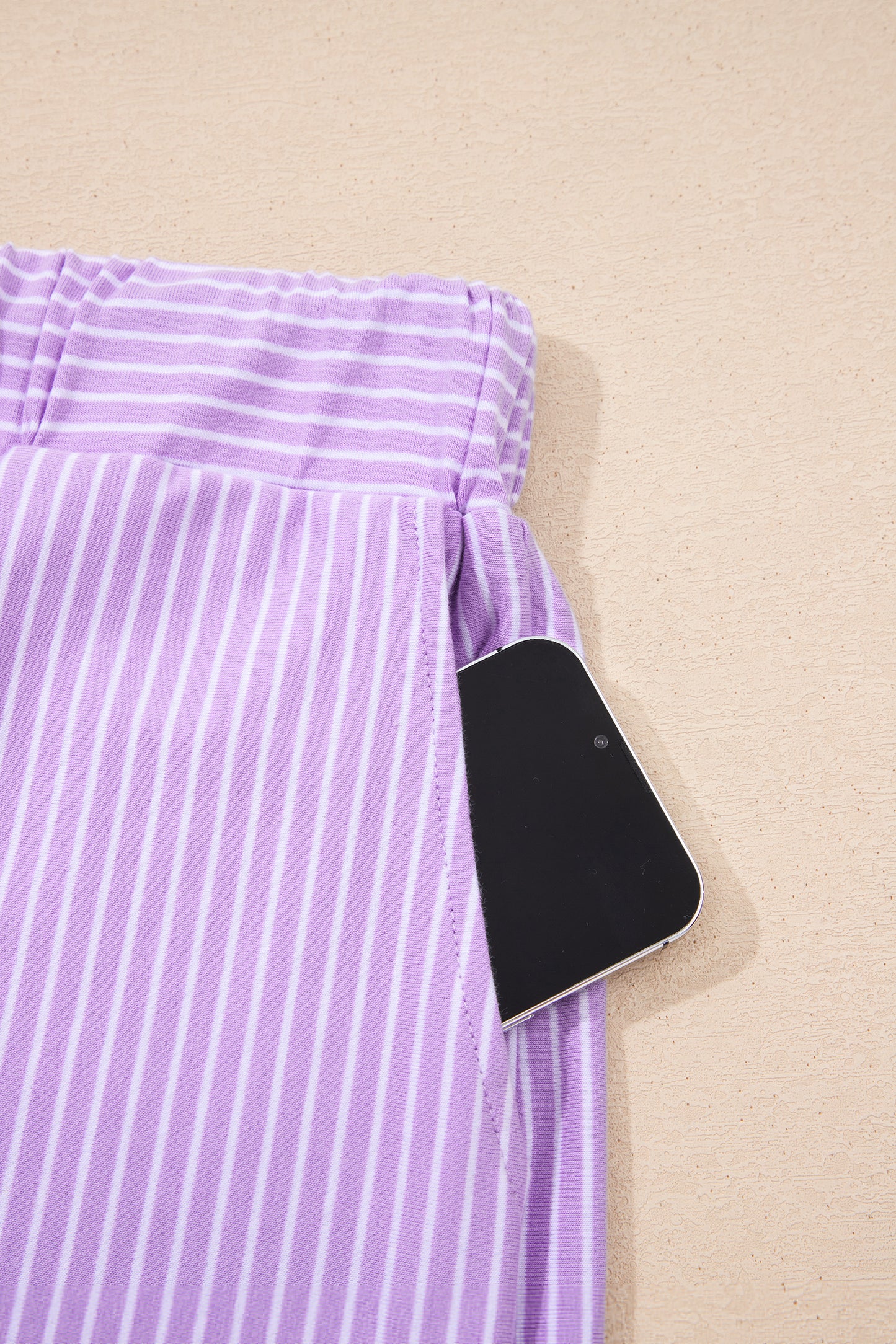 Striped Polo Shirt & Shorts Set Women S–2XL