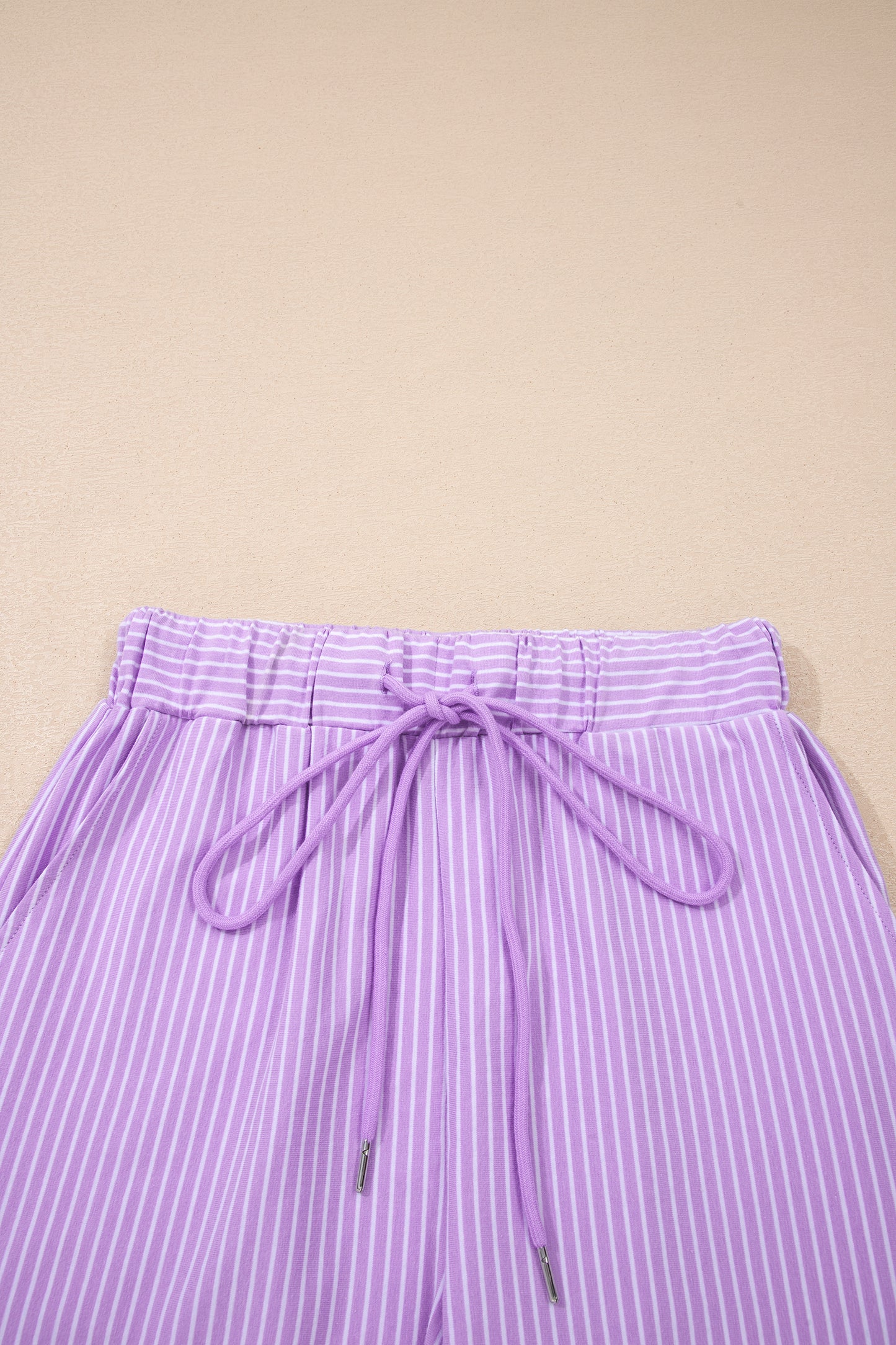 Striped Polo Shirt & Shorts Set Women S–2XL