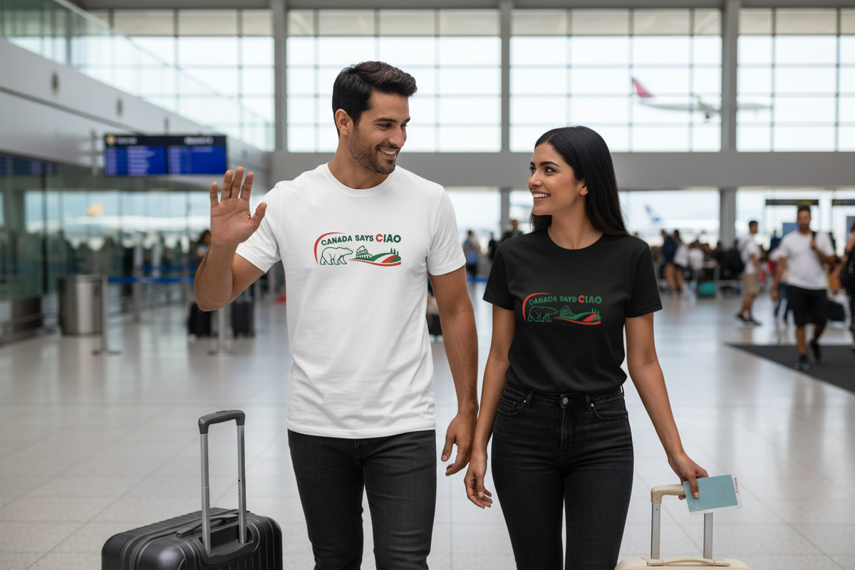 Canada Says Ciao couple in a natural airport reunion