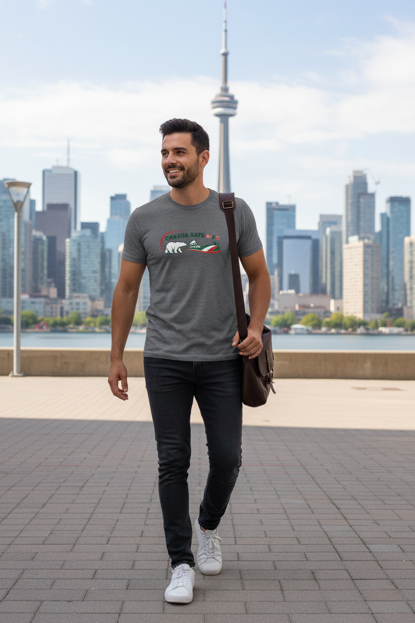 Canada Says Ciao shirt in a Canadian city