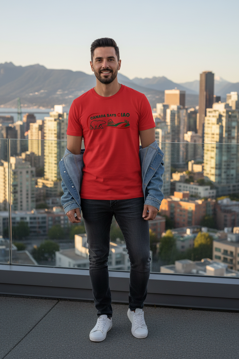 Canada Says Ciao shirt in a Canadian city