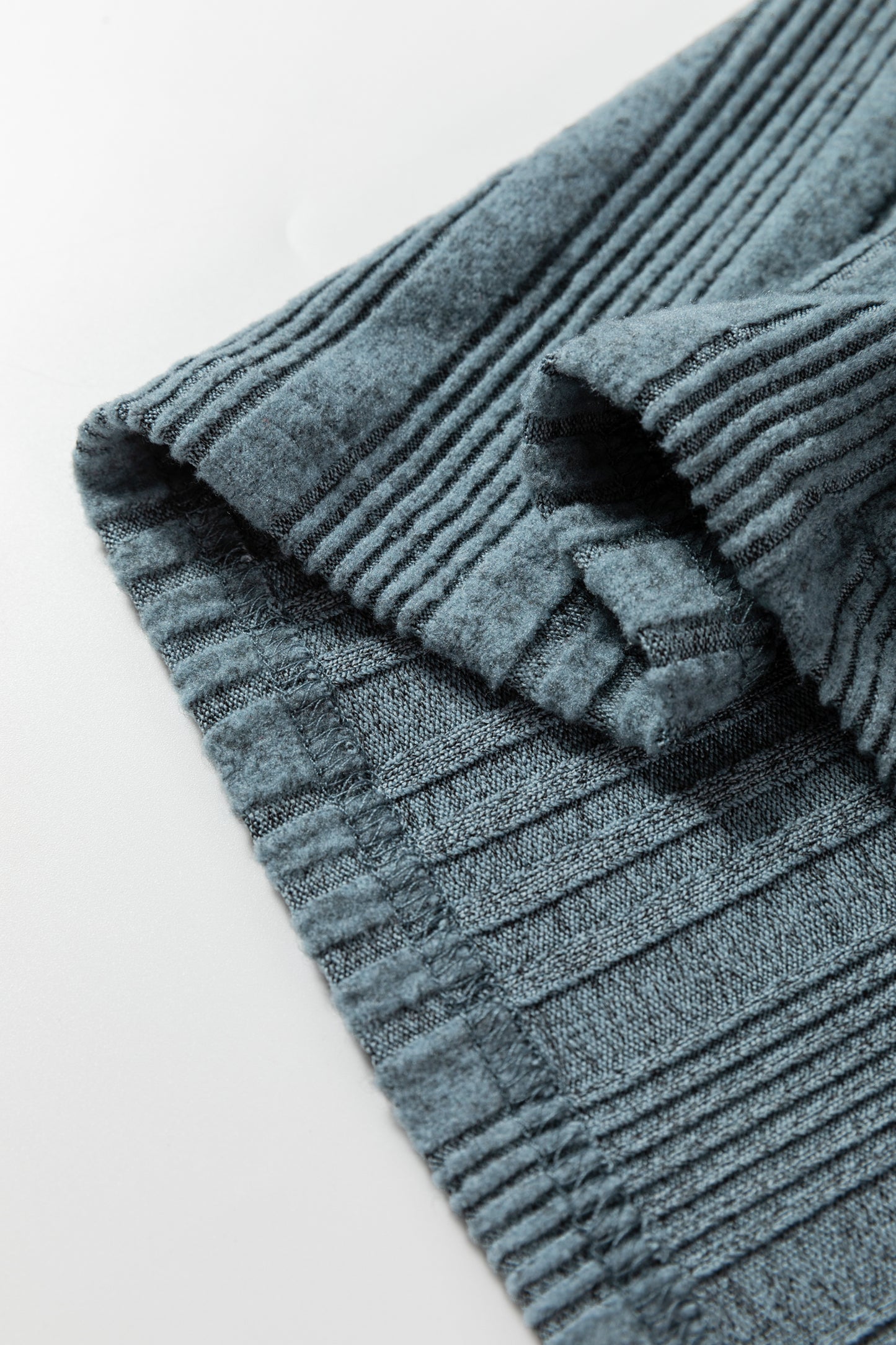 Ribbed Open Front Knitted Cardigan with Pockets
