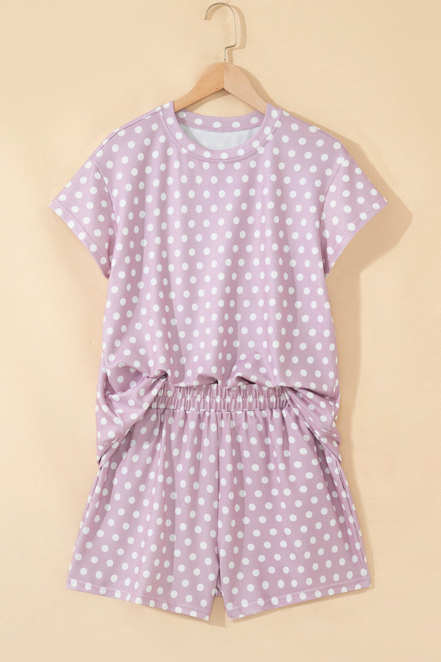 Polka Dot Print Short Set – Women S–2XL