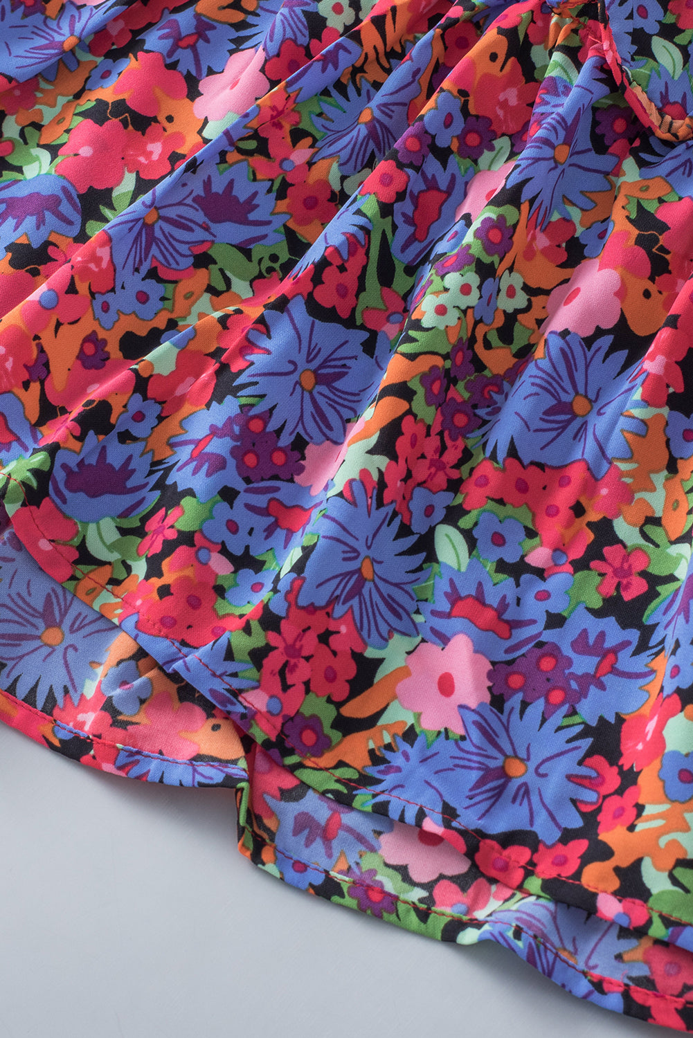 Floral Print Tiered Ruffle Babydoll Top – Multicolor Women S–XL