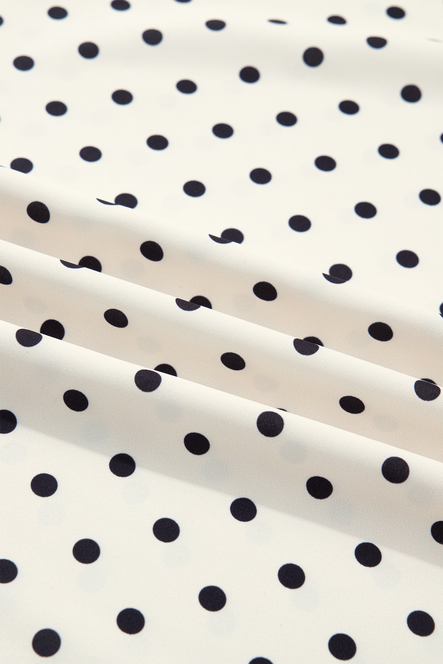 Polka Dot Lace Trim V-Neck Sleeveless Top | Plus Size | Cream | 1X–4X