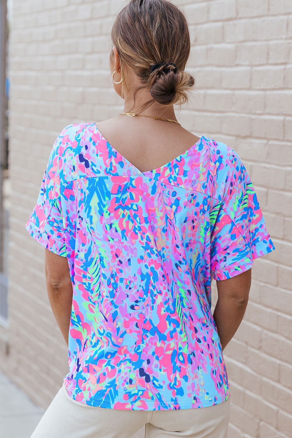 Loose  Floral Top