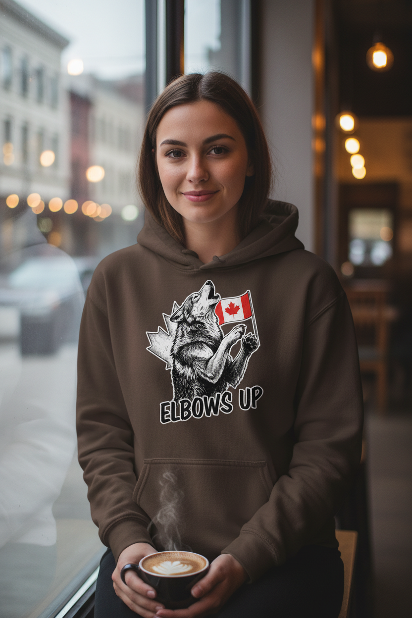 Dark Chocolate Hoodie - Woman, Cozy Coffee Shop