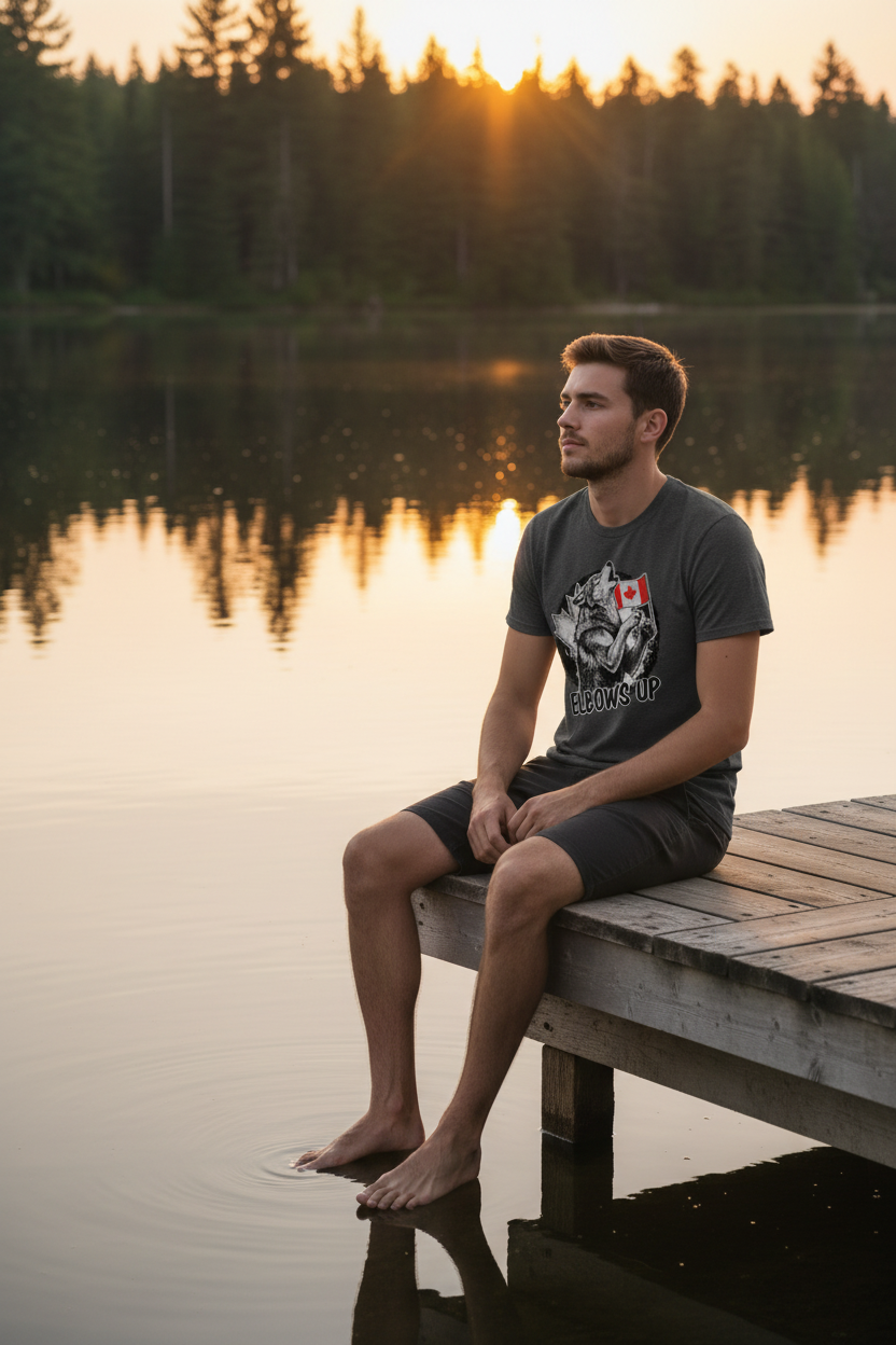 Dark Grey Lake Dock