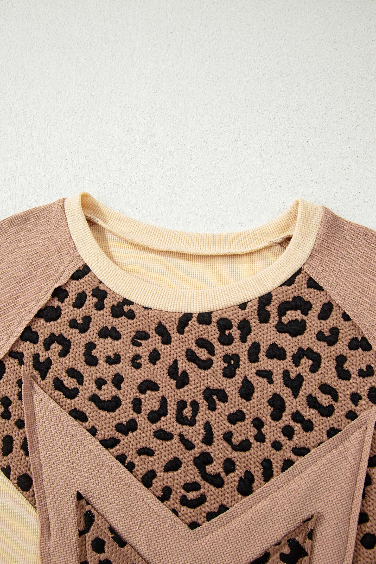 Leopard Star Colour Block Baggy Sweatshirt – Women S–XL