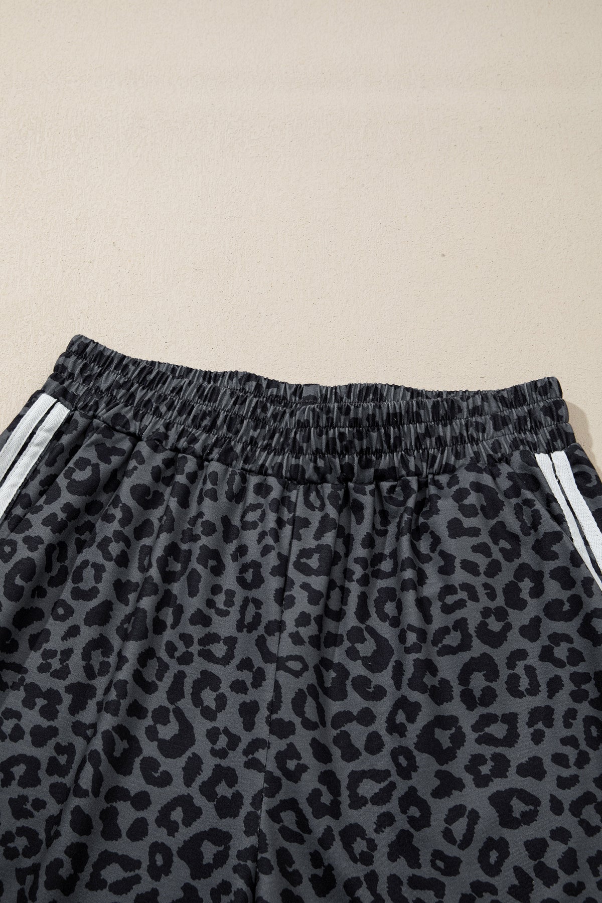 Women's Leopard Print Varsity Two Piece Set S to XL
