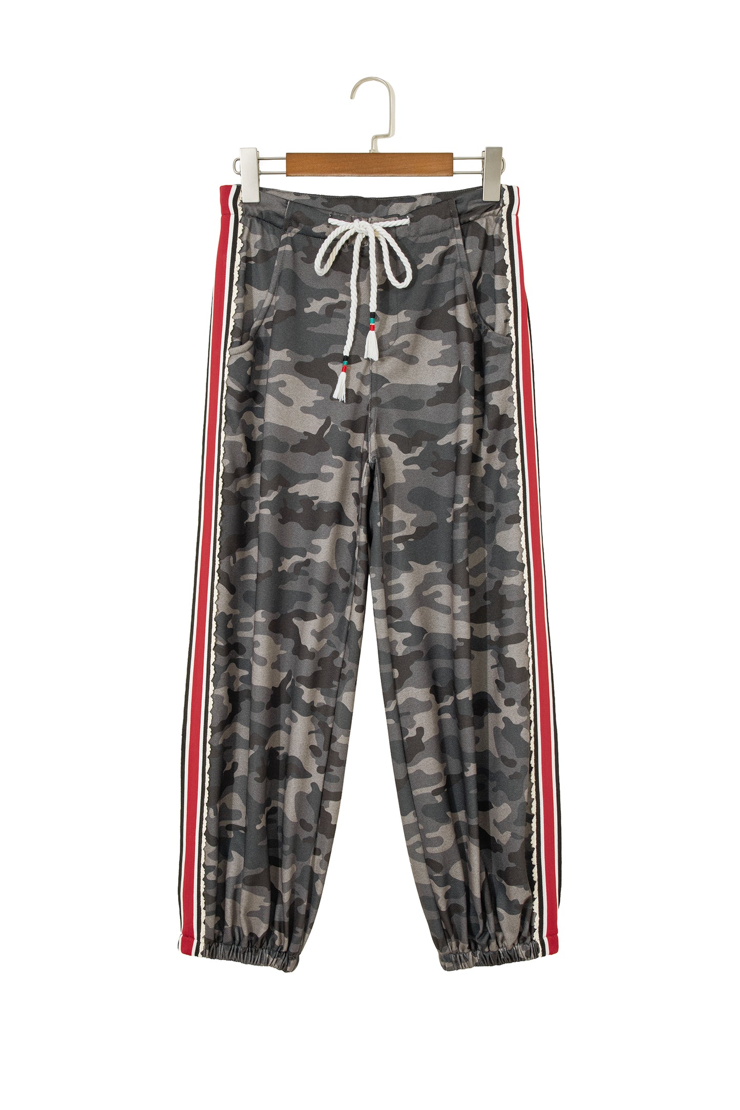 Camo Print Joggers with Side Stripe Detail – Women S–XL