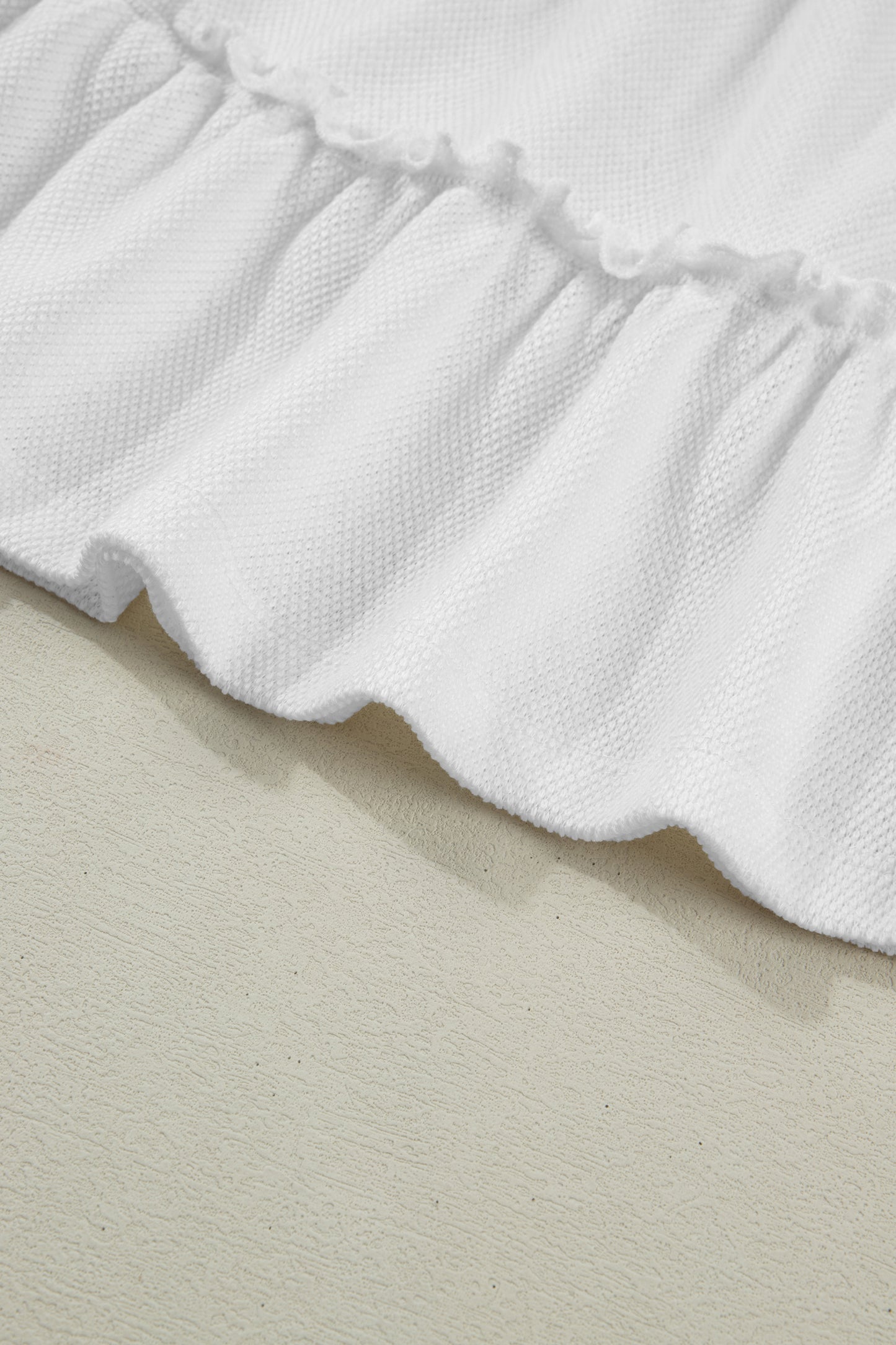 Tiered Frill Trim A-Line Tank Top