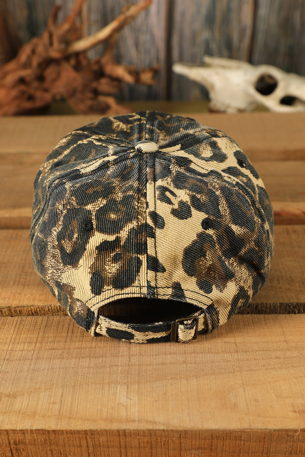 MAMA Embroidered Leopard Print Baseball Cap | One Size