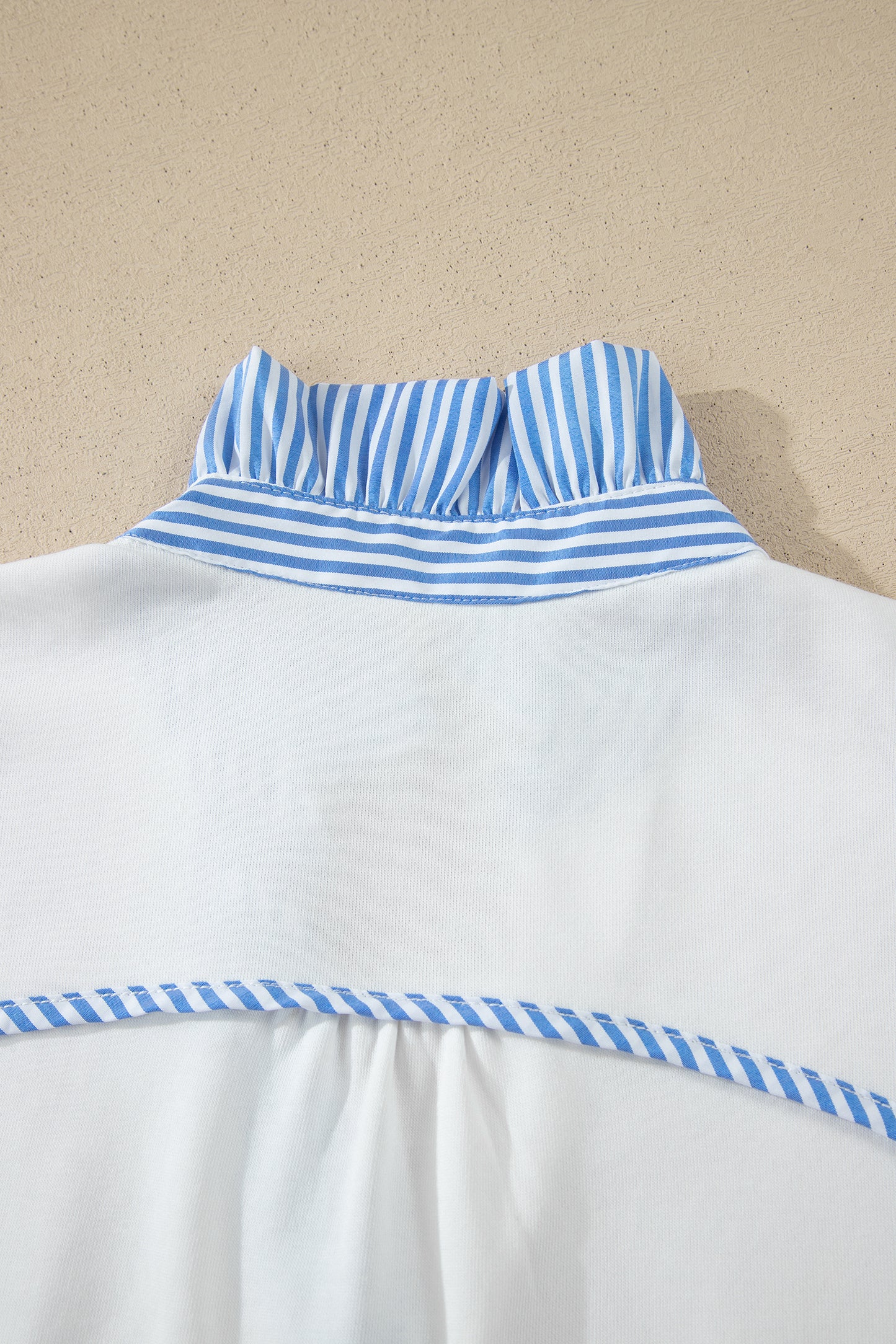 Ruffle Collar Short Sleeve Blouse Women S–XL