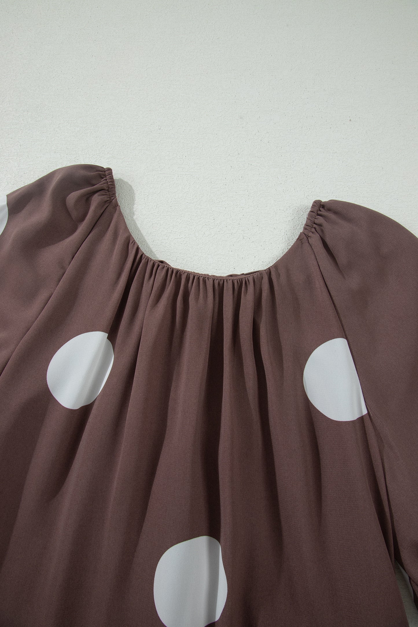 Brown Polka Dot Mini Dress Women S–XL