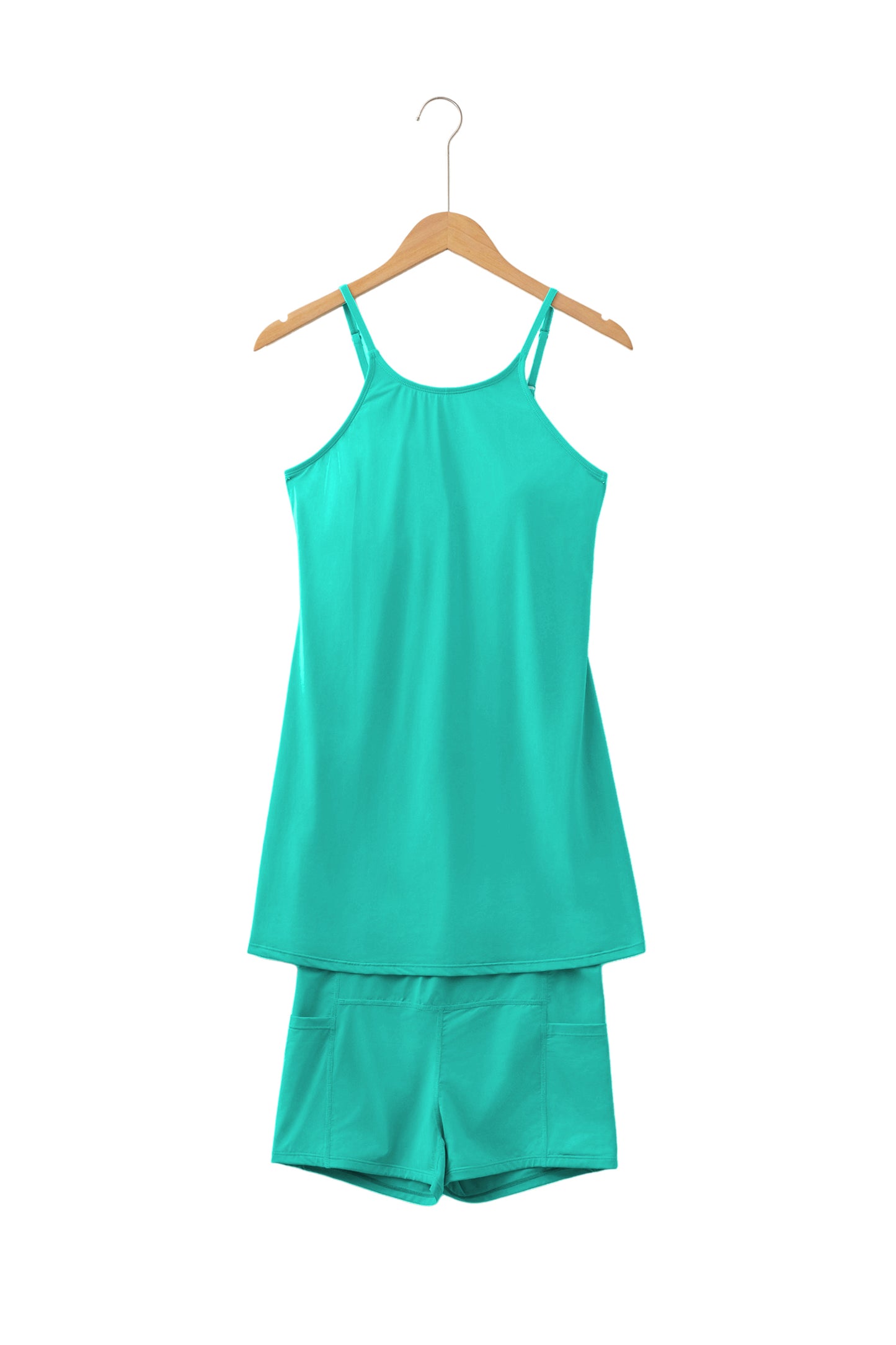 Womens Tank Dress Athletic Shorts Two Piece Set S–XL