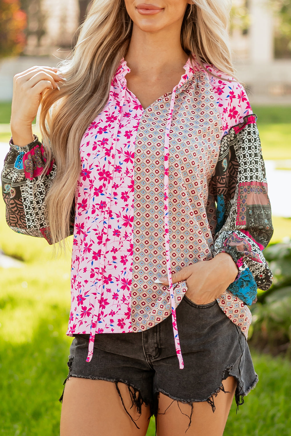 Floral Print Blouse Women S–XL