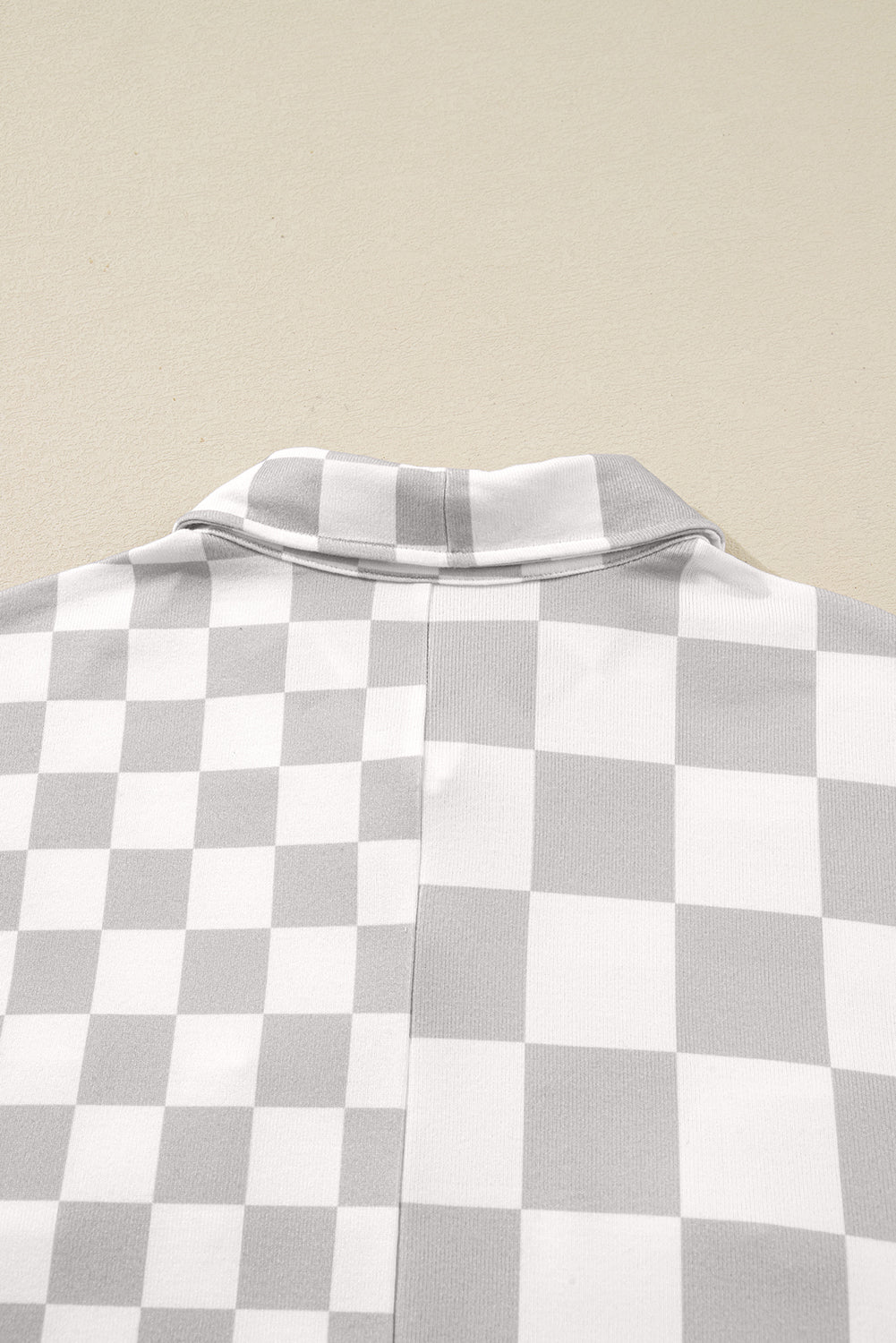 Checkered Button-Down Western Jacket | Plus Size | Khaki | 1X–4X
