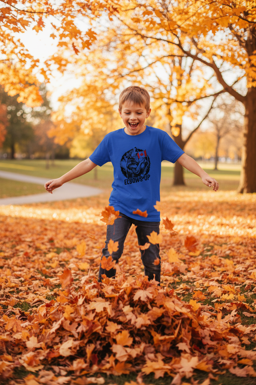 Fall Leaves Boy
