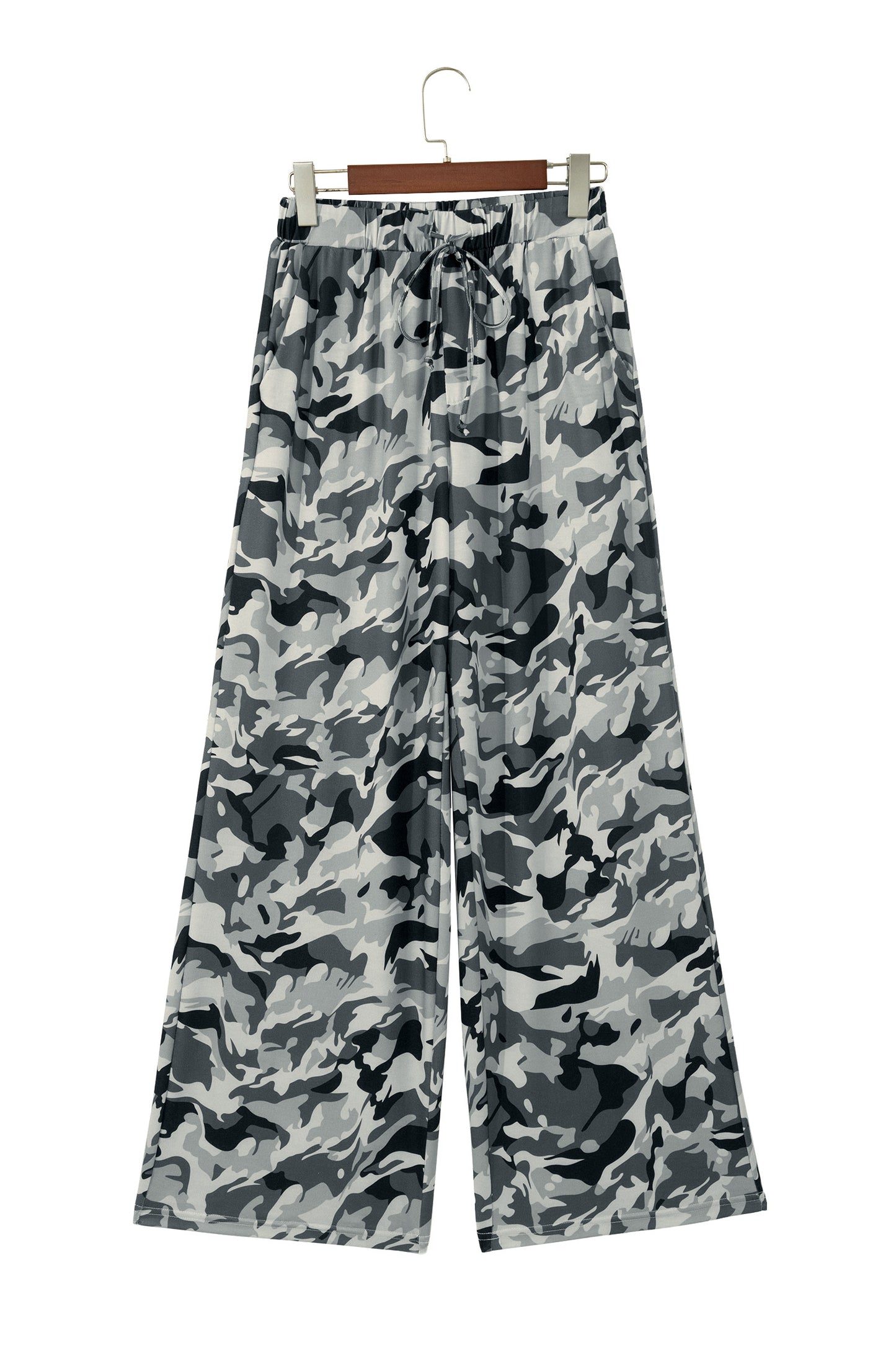 Camo Wide Leg Pants Women S–XL