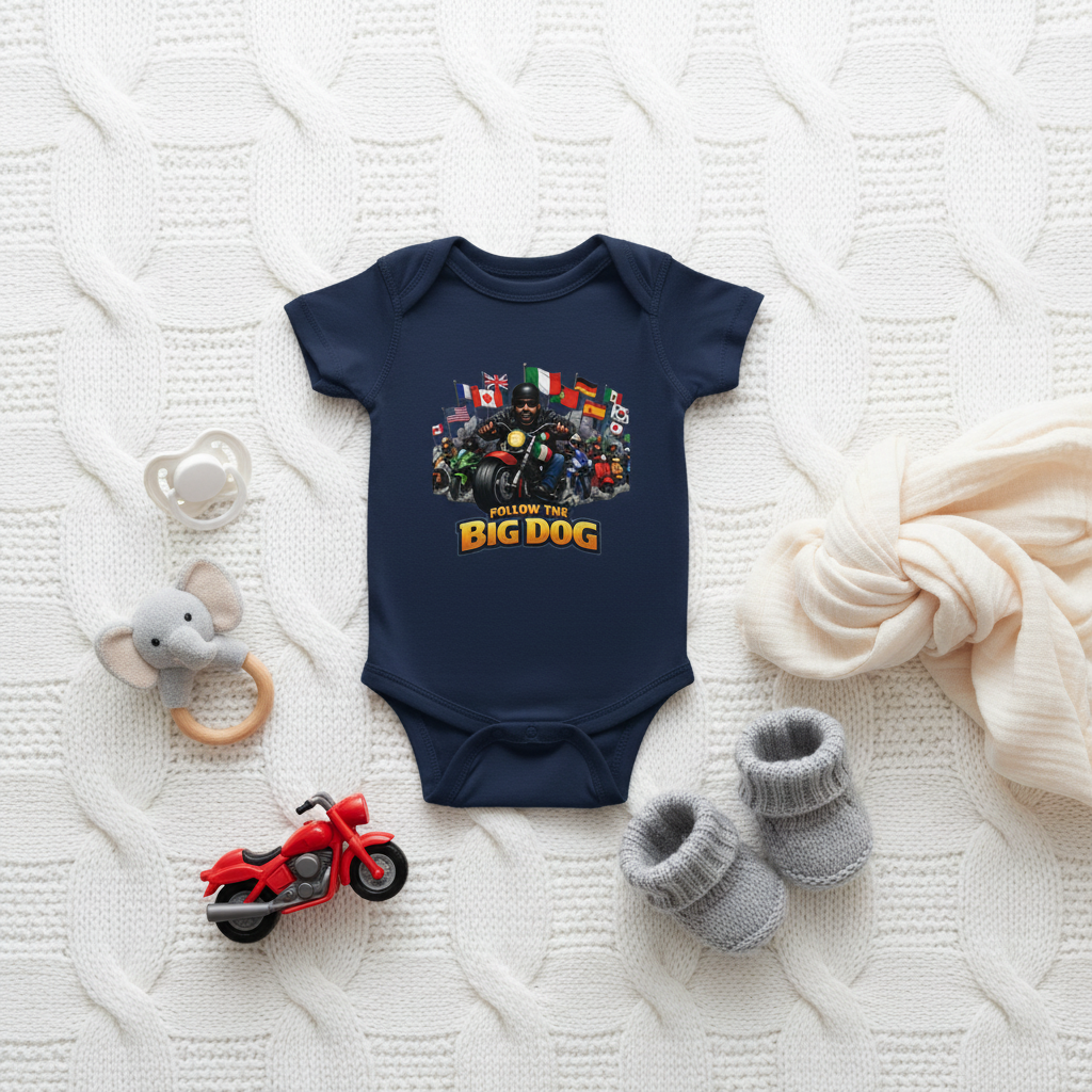 Flat Lay Navy Onesie