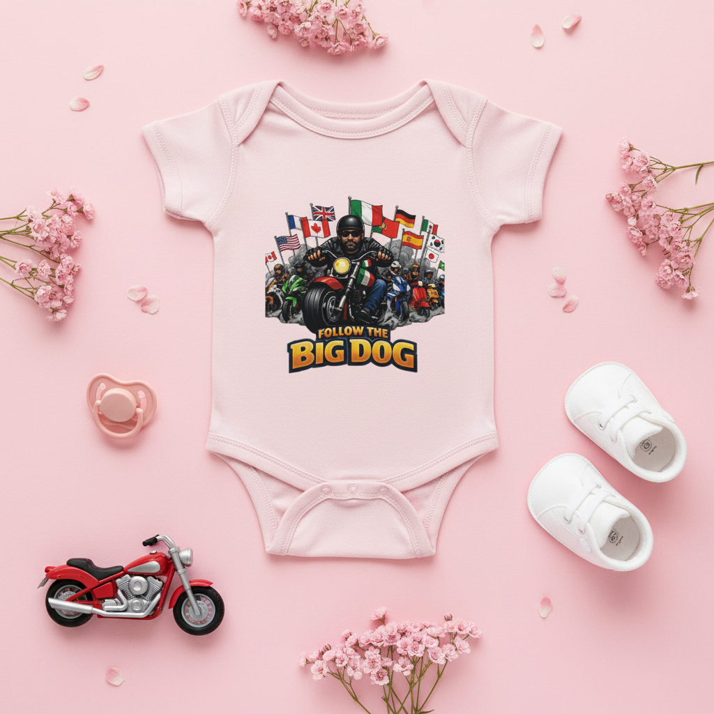 Flat Lay Pink Onesie