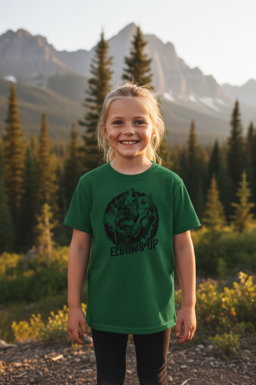 Forest Green Tee Girl