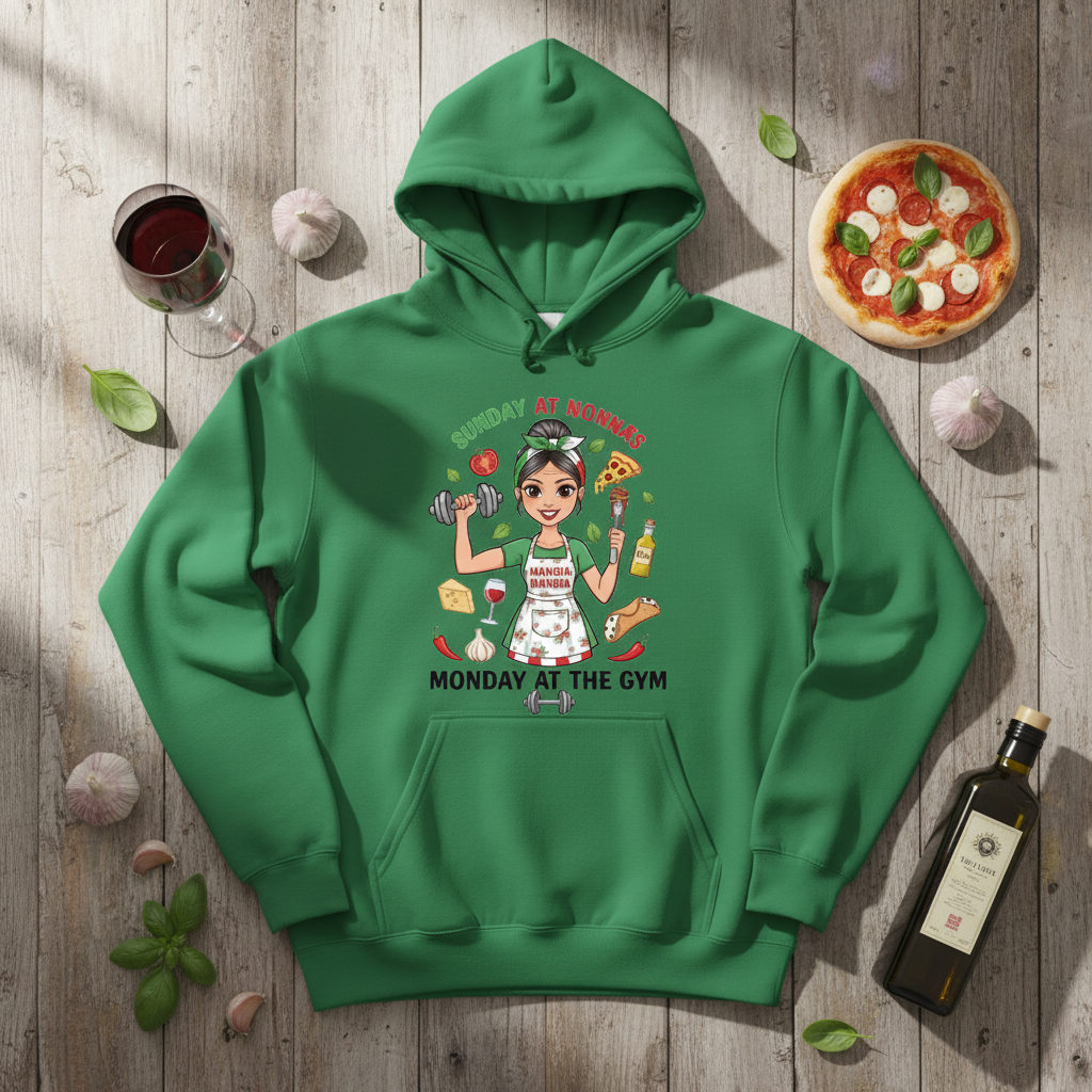 Irish Green Hoodie Flat Lay Italian Props