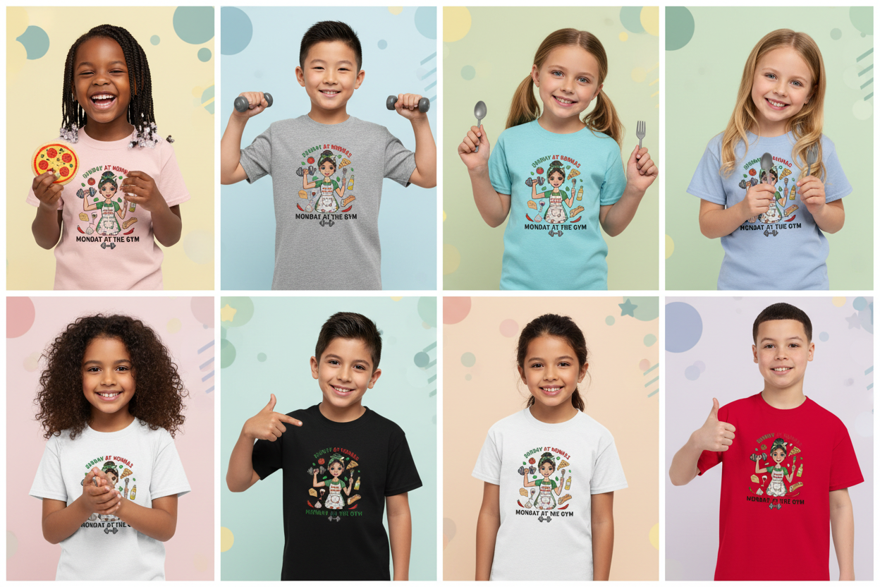 Kids Mixed Lifestyle Mockup