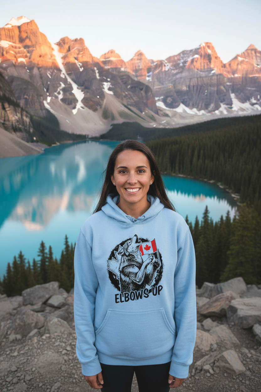 Light Blue Hoodie - Woman, Banff Turquoise Lake